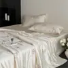 Juego de Edredón de Verano de 4 Piezas Estilo Francés Juvenil con 100 Hilos de Tencel de Lenzing Austriaco, Edredón de Seda Helada de Verano para Aire Acondicionado, Edredón Refrescante de Verano 4