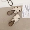 Pantuflas de Baotou para Mujer, Estilo Exterior Elegante, Novedad Verano 2026, Suela Gruesa, Tejido Hueco, Versátiles, Sandalias para Persona Perezosa