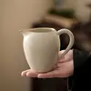 Xícara de Porcelana Ruyao para Degustação, Recipiente para Compartilhar Chá, Esmalte Rachado, Pode Ser Usado como Xícara Pública, Distribuição Uniforme de Chá, Separador de Chá Vintage, Conjunto de Chá Kung Fu, Acessório para Cerimônia do Chá