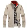 Suéter masculino de cor sólida para o inverno, versão coreana slim de suéter grosso, tendência, suéter masculino T- 1383#
