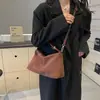 Bolso vintage esmerilado para mujer, bolso bandolera popular de invierno 2024, bolso de hombro tipo tote.