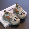 Zapatillas Deportivas para Niños 2026 Primavera y Verano Nuevo Estilo Zapatos de Malla Transpirable para Niños Mayores Antideslizantes Casuales de Punta Cerrada Semi-Sandalias