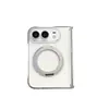 Adecuado para iPhone 18 Duo: Soporte magnético transparente giratorio 360 grados, acrílico 18D de Apple, diseño minimalista y protección a prueba de caídas