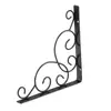 Suporte de Ferro Forjado Suporte de Parede Tripé de Metal Prateleira Padrão Decorativo Estrutura de Suporte Suporte de Prateleira