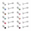 Item popular transfronteiriço: Brincos Mistos com Tarraxa de Diamante, Design Clássico de Nicho, Sensação de Luxo, Brincos Cilíndricos Compactos, Brincos de Aço Inoxidável
