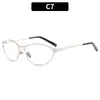 Gafas de Sol Metálicas Ojo de Gato Americanas Estilo Y2K Milenio Retro Moda Old Money Gafas con Sentido Avanzado