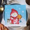 Ponto de Natal Pintado Novo Guardanapo de Papel Impresso Descartável Lenço de Papel Lenço de Papel para Festa Venda por Atacado