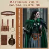 Bolsa de Cintura Cinto Retrô Medieval Transfronteiriço Bolsa para Celular Halloween Frasco de Alquimia Bainha de Espada Acessórios de Fantasia Cosplay