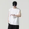 Chal de Modal Fresco de Verano para Hombre, Corte Holgado, Talla Grande, Nueva Camiseta sin Mangas Moderna y Elegante 2026 para Niños, Venta al por Mayor