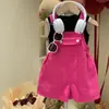Mono de Verano para Niñas Bebé Elegante Personalidad Infantil Tendencia Marca Dopamina Estilo Coreano Moda Celebridad de Internet Estilo Callejero Pantalones Cortos