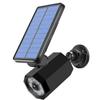 Lámpara Solar de Pared Inducción Cuerpo Humano Lámpara de Simulación de Monitoreo Automática para Hogar Exterior Antirrobo Control Remoto Impermeable Lámpara de Jardín