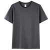 Camiseta Masculina de Algodão Penteado com Manga Curta 200g Cor Sólida Camiseta Personalizada Roupa de Trabalho Camisa Cultural Colete com Impressão de Logo