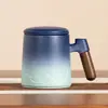 Copo de Separação de Chá Copo de Chá de Escritório Copo de Chá com Filtro de Cerâmica Copo de Chá Souvenir de Feriado de Negócios para Empresa Masculina