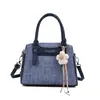 Bolsa Tote Color Block Casual de Moda Nicho Estilo Coreano Nova para Mulheres Textura de Alta Qualidade Ombro Único Grande Capacidade Bolsa Transversal Texturizada