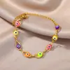 Europa e Estados Unidos cruzados olho do diabo personalidade moda Coringa pulseira nicho simples criativo sorte joia acessórios atacado