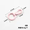 Hebilla de perro de aleación de zinc de doble cabeza de colores multiespecificación con anilla de resorte giratoria, adecuada para colgar teléfonos móviles y uso como accesorio de bricolaje