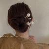 Moda Luxo Leve Estilo Simples Moderno Sensação de Alto Padrão Grampo de Cabelo de Pérola Placa de Cabelo Artefato Grampo Popular na Internet Grampo de Cabelo de Metal Acessório de Cabeça