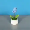 Novo atirador de ervilhas criativo de tricô feito à mão, planta em vaso, produto acabado, decoração de mesa Plantas vs. Zumbis