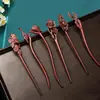 Acessórios de cabelo Hanfu grampo de madeira grampo de madeira de pau-rosa antigo prato de grampo de cabelo acessórios de cabelo concha de cabelo grampo antigo uma geração de cabelo