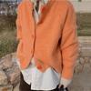 Camisola Feminina Estilo Hong Kong Outono e Inverno Feminino Solto Estilo Coreano ins Elegante Estilo Preguiçoso Estilo Japonês Jaqueta Cardigan de Malha
