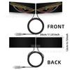 Luces de ojo de diablo dinámicas USB transfronterizas para automóvil, pegatinas para automóvil, pantalla LED, luces de vidrio delanteras y traseras para automóvil y camión