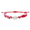 Pulseras Tejidas de Cuentas de Arroz Estilo Nuevo Bohemio Transfronterizas, Populares en Europa y América, Pulseras de Concha, Venta al por Mayor de Fábrica en Stock