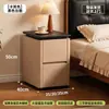 Mesita de noche pequeña de alta gama negra con almacenamiento, nuevo modelo 2026 para dormitorio del hogar, mueble auxiliar pequeño moderno y simple