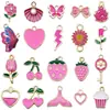 Nuevos Productos Transfronterizos 270 Colores Mixtos Gotas Dibujos Animados Aleación Colgante Pequeño Hecho a Mano DIY Pulsera Llavero Accesorios para Joyería