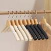 Estante de Esponja de Madera Maciza Percha de Algodón Lotus Gluten Tienda de Ropa Percha de Almacenamiento de Madera para Adultos Antideslizante Sin Costuras