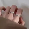 Anillo de Pareja Amoroso Estilo Coreano Temperamento Simple Par de Mujer Estilo Ins Nicho Estilo Masculino Simple Abierto