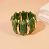 Pulsera elástica de rombos acrílicos irregulares europea y americana, personalidad transfronteriza, nicho, única, joyería de mano de alta gama para mujer