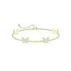 Pulsera Cruzada Europea y Americana de Circonita Trébol de Cuatro Hojas, Moderna y Delicada, Adecuada para el Viaje Diario, Joyería de Mano Versátil para Mujeres 2026