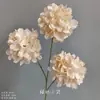 Arranjo de Chão com Flores Artificiais Cor de Champanhe, Rosa de Casamento, Hortênsia, Material de Flores para Corredor de Teto, Arranjo de Decoração para Auditório