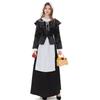 Roupas Femininas de Halloween Fantasia de Empregada de Solar Europeu Fantasia de Empregada de Jardim Vintage Vestido Longo Fantasia de Festa da Cerveja