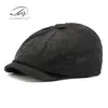 Chapéus Vintage para Homens e Mulheres, Estilo Primavera e Outono, Boina Clássica, Boina de Veludo Cotelê, Boné de Basebol Preto Liso Estilo Britânico