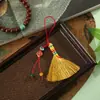 Festival del Bote del Dragón Escoba Dorada Cuerda de Cinco Colores Colgante Mini Escoba Adorno para Dormir junto a la Cuna Llavero de Escoba Venta al por Mayor