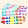 Adesivos em Formato de Coração para Diários, Adesivos Coloridos em Formato de Coração para Crianças, Adesivos de Recompensa em Formato de Coração de Amor para Jardim de Infância, Decorações de Atividades