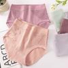 Ropa interior para madre Ropa interior para mujer Algodón Puro Antibacteriano Cintura Alta Personas de mediana edad y mayores Talla grande Pantalones cortos para mujer