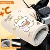 Manoplas Térmicas Elétricas de Inverno Luvas Impermeáveis Bateria Motocicleta Luvas à Prova de Vento Proteção contra Frio Veludo Plus Espessadas