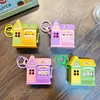 Chaveiro Máquina de Fliperama Casa de Doces Mini Castelo Brinquedo para Aliviar o Estresse Pingente Chaveiro Máquina de Garra Pequeno Presente