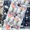 Lazo de Tela Morado Dulce con Estampado de Corazones, Goma Elástica Rosa para el Cabello de Niños con Cerezas