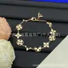 [Novidades Contínuas] Pulseira Cruzada Nova de Alta Qualidade Réplica Lv Letra V com Etiquetas, Artesanato de Ponta Atacado