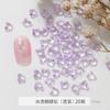 Broca para Manicura Cristal K9 Aurora Color Mágico Mini Mariposa Paquete de 20 Súper Flash Puntiaguda Tridimensional Decoración Transparente para Uñas
