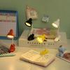 Lámpara de mesa pequeña con clip creativa LED plegable portátil pequeña luz de noche de color cálido lámpara de lectura y escritura para estudiantes