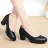 Zapatos de cuero zapatos de mujer negros ropa de trabajo profesional para ir al trabajo azafata propiedad servicio al cliente suela blanda cómodos resistentes transpirables zapatos de mujer