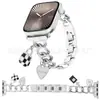 Adecuado para Apple 10ª Generación Correa con Colgante de Cadena de Mezclilla Apple watch Estilo Chanel Correa Decorativa de Cadena de una Sola Fila