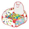 Barraca Infantil para Crianças Pequenas Bebês Dobrável Interna Piscina de Bolinhas Oceânicas Jogo de Tiro Piscina de Jogo Brinquedos Casinha de Brincar