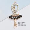 Nuevos accesorios de joyería para mujer de aleación para ballet carcasa de teléfono móvil colgante de chica ángel de cristal zapatos con agujero accesorios diy