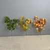 Hojas de Bodhi Artificiales de Alta Realidad, Ramas Falsas con Colores Otoñales y Hojas de Olmo Artificiales para Decoración del Hogar, Eventos de Boda y Decoración de Paisajes