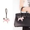 Novo Estilo Bolsa de Pônei em Couro PU Pingente Corrente para Celular Cordão de Contas Lanyard Chaveiro Ornamento Fábrica Presente de Festival do Meio Outono